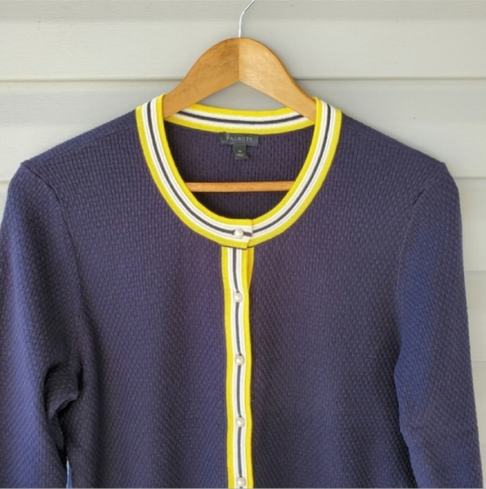 Talbot's Nautical Cardigan - Picture 6 of 13